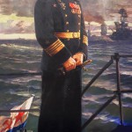 А.В. Трескин. Портрет адмирала В.Ф. Трибуца, 1945 г.